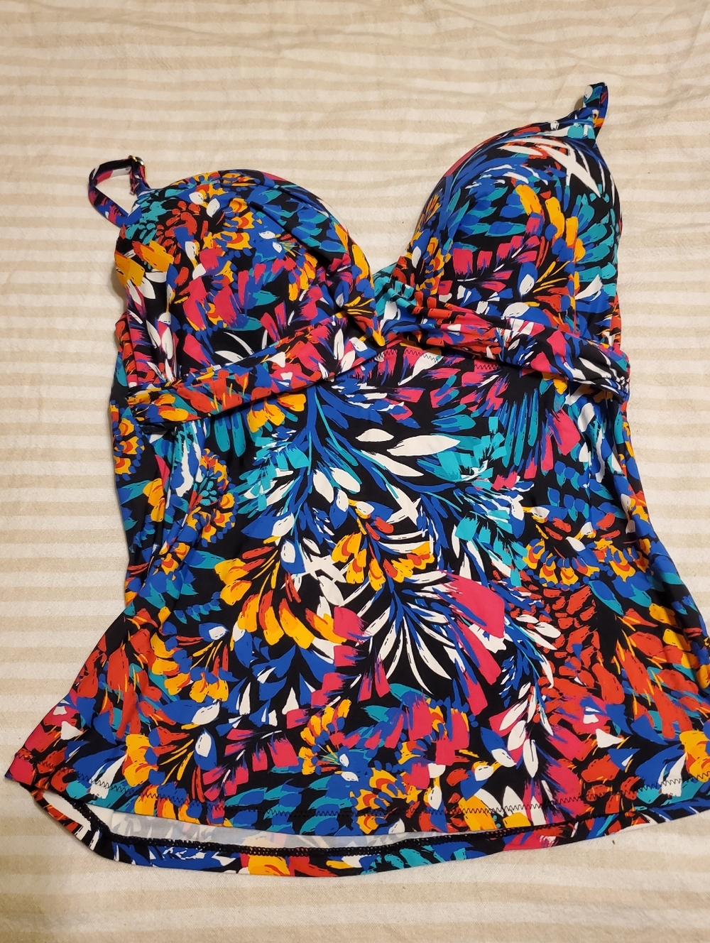 Print Tankini Swim Top